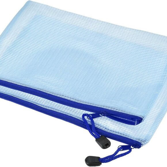Mesh Zipper Bags, B5 Size File Document Pockets Bill Pouch Folders for Office Ho - Picture 1 of 6